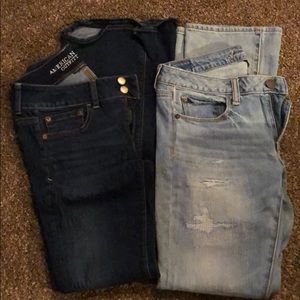 Lot of 2 American Eagle jeans women’s size 6